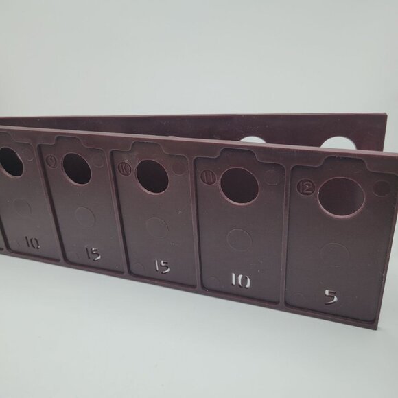 1964 Probe Game Replacement Card Holder Brown Plastic Tray Set of Two Vintage - Picture 4 of 5